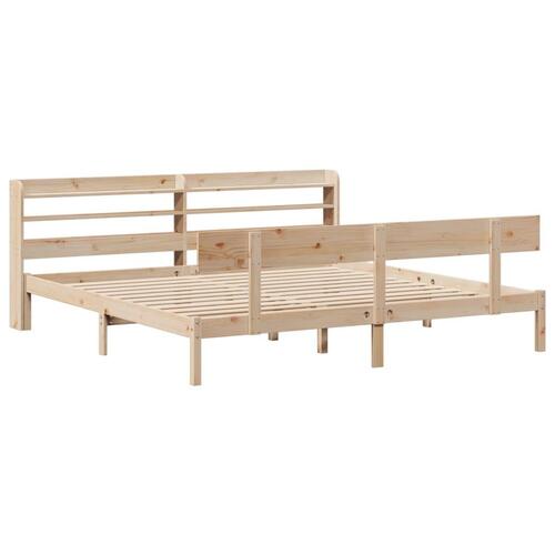 Sengeramme uden madras 180x200 cm massivt fyrretræ