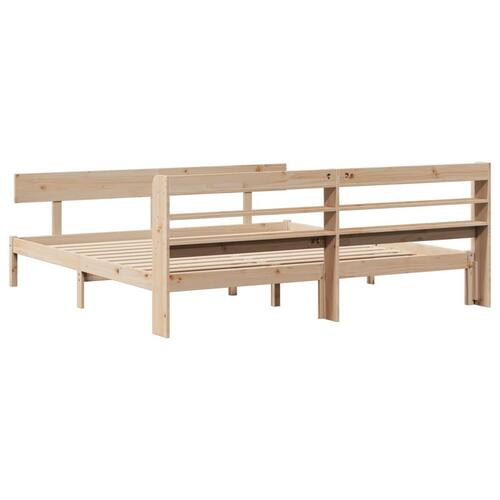 Sengeramme uden madras 180x200 cm massivt fyrretræ