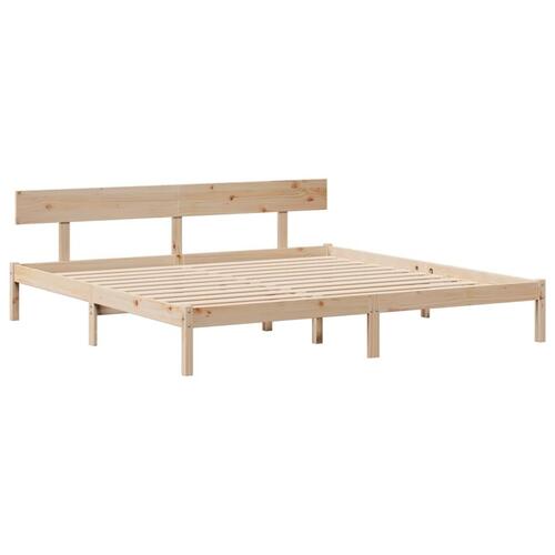 Sengeramme uden madras 180x200 cm massivt fyrretræ