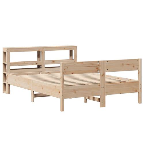 Sengeramme uden madras 120x200 cm massivt fyrretræ