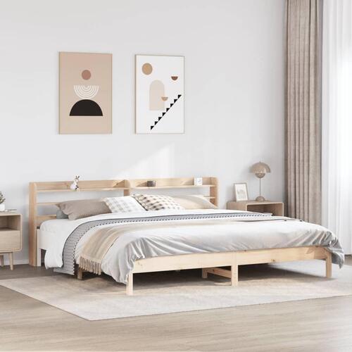Sengeramme uden madras 180x200 cm massivt fyrretræ