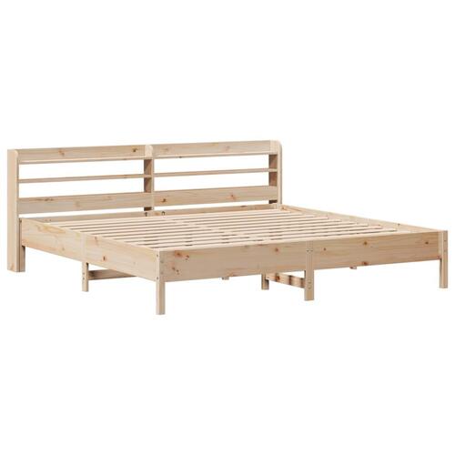Sengeramme uden madras 180x200 cm massivt fyrretræ