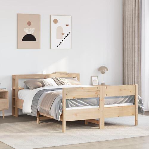 Sengeramme uden madras 160x200 cm massivt fyrretræ