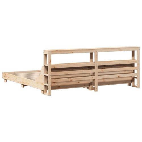 Sengeramme uden madras 180x200 cm massivt fyrretræ