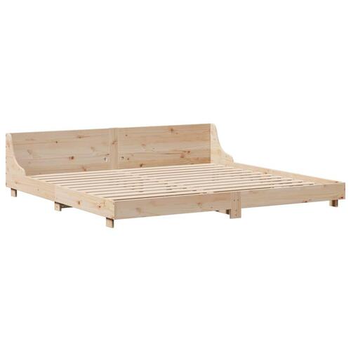 Sengeramme uden madras 180x200 cm massivt fyrretræ