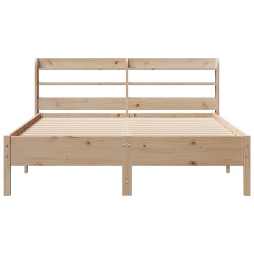 Sengeramme uden madras 140x190 cm massivt fyrretræ