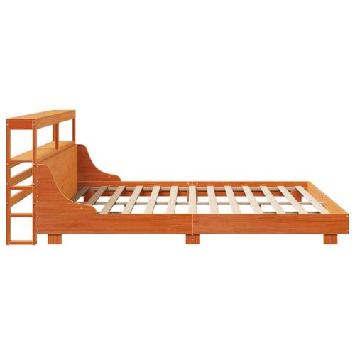 Sengeramme uden madras 180x200 cm massivt fyrretræ gyldenbrun