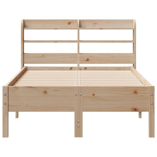 Sengeramme uden madras 120x200 cm massivt fyrretræ
