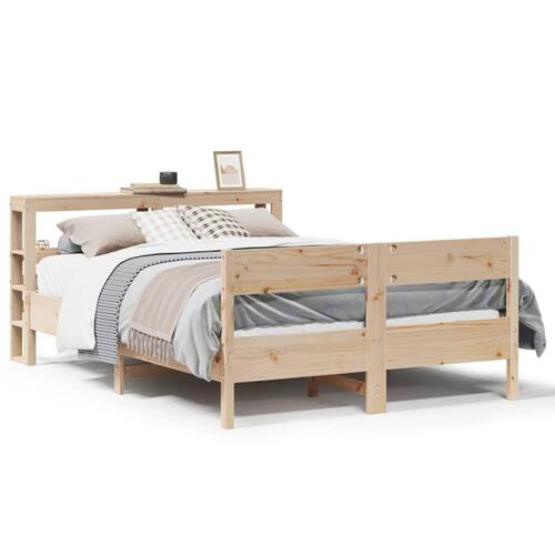 Sengeramme uden madras 120x190 cm massivt fyrretræ