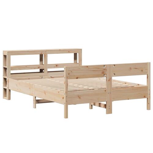 Sengeramme uden madras 120x190 cm massivt fyrretræ