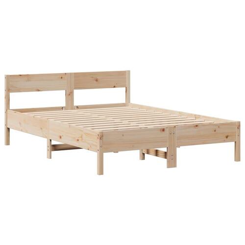 Sengeramme uden madras 120x190 cm massivt fyrretræ