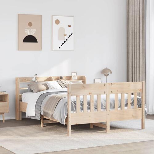 Sengeramme uden madras 120x200 cm massivt fyrretræ