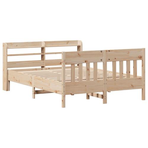 Sengeramme uden madras 120x200 cm massivt fyrretræ