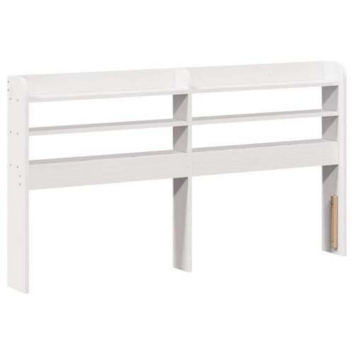 Sengeramme uden madras 160x200 cm massivt fyrretræ hvid