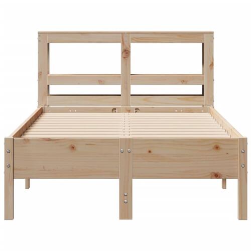 Sengeramme uden madras 90x200 cm massivt fyrretræ