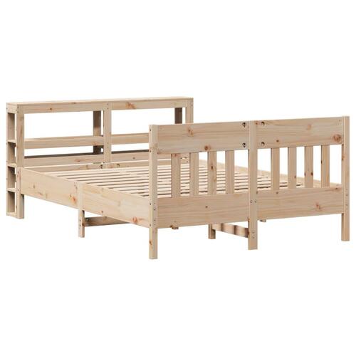 Sengeramme uden madras 120x200 cm massivt fyrretræ