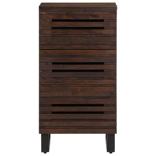 Skænk 40x34x75 cm massivt mangotræ brun