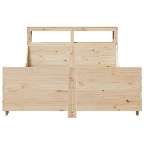 Sengeramme uden madras 160x200 cm massivt fyrretræ