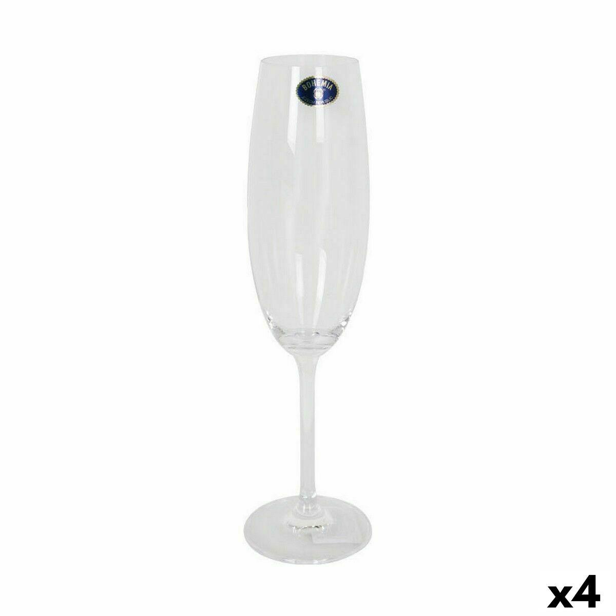 Bohemia Crystal Clara champagneglas 220 ml - sæt á 6 (4 pakker)