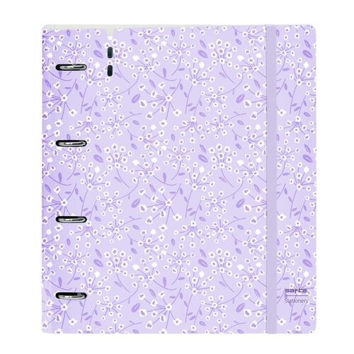 Ringbind Safta Light purple flowers Lilla 27 X 32 X 4 cm