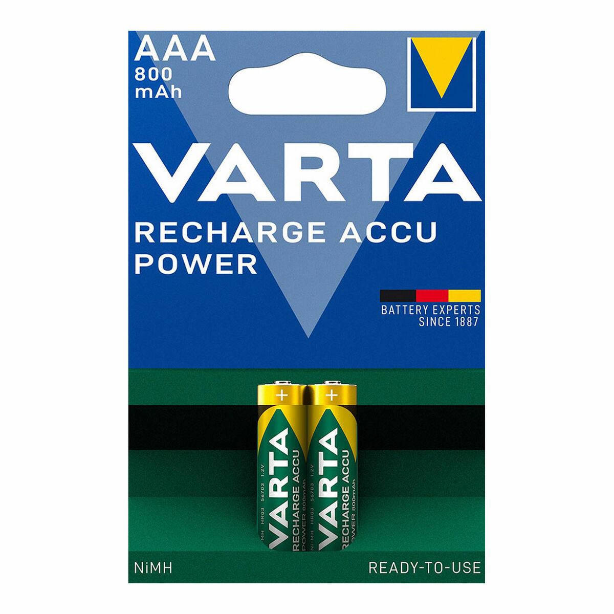 Genopladelige batterier Varta AAA 800MAH 2UD 1,2 V 800 mAh AAA