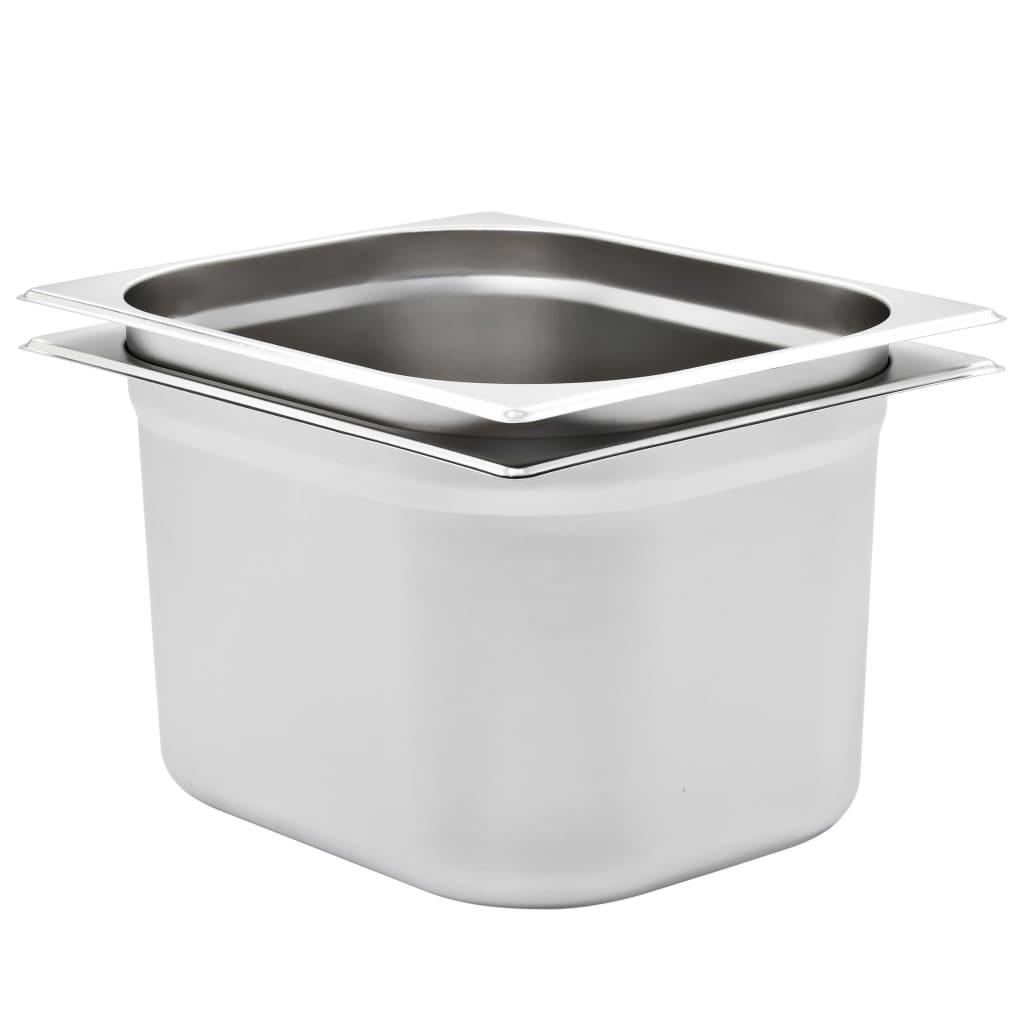 Gastronorm beholder 2 stk. GN 1/2 200 mm rustfrit stål billede