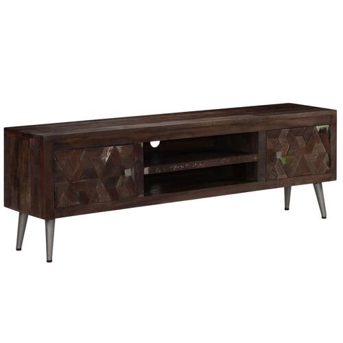 Tv-skab 140x30x45 cm massivt genbrugstræ