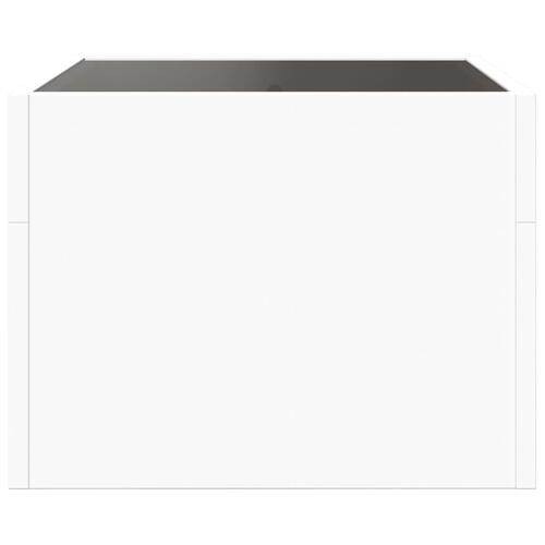 Sofabord med Infinity LED-lys 40x40x30 cm hvid