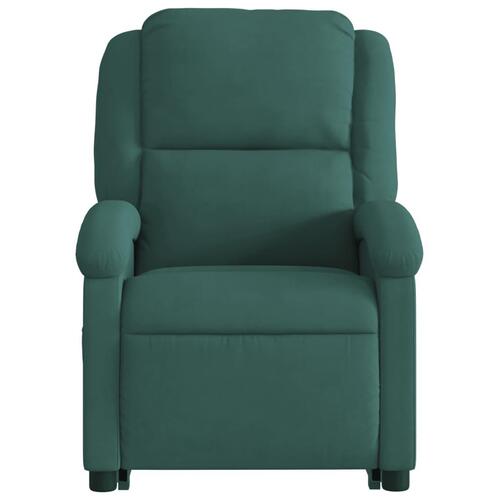Løftestol velour mørkegrøn