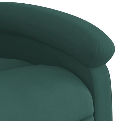Løftestol velour mørkegrøn
