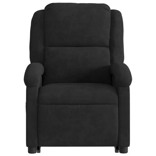 Løftestol velour sort