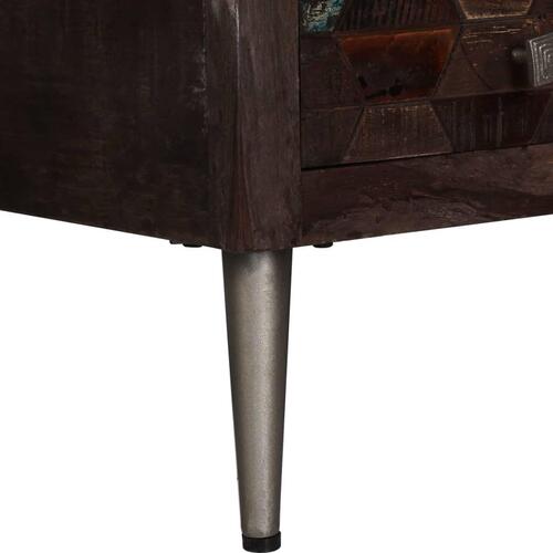 Sofabord 60x30x76 cm massivt genbrugstræ