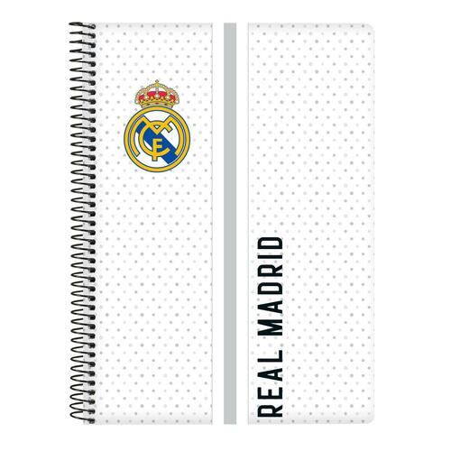 Notesbog Real Madrid C.F. Hvid Grå A5 80 Ark