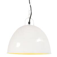 Industriel vintage hængelampe 25 W rund 31 cm E27 hvid