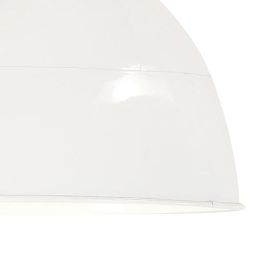 Industriel vintage hængelampe 25 W rund 31 cm E27 hvid