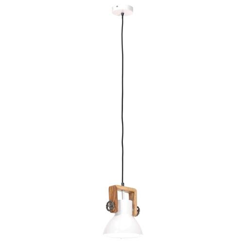 Industriel hængelampe 25 W rund 19 cm E27 hvid