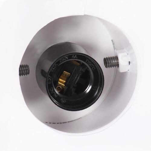 Industriel hængelampe 25 W rund 19 cm E27 hvid