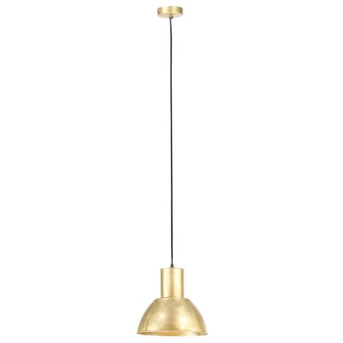 Hængelampe 25 W rund 28,5 cm E27 messingfarvet