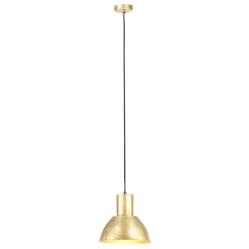 Hængelampe 25 W rund 28,5 cm E27 messingfarvet