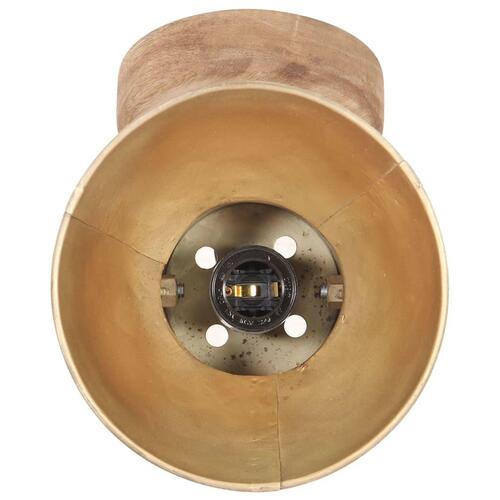 Industrielle væg-/loftlamper 2 stk. 20x25 cm E27 messingfarvet