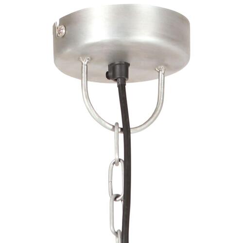 Industriel hængelampe 25 W rund 30 cm E27 sølvfarvet