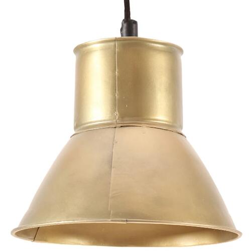 Hængelampe 25 W rund 17 cm E27 messingfarvet