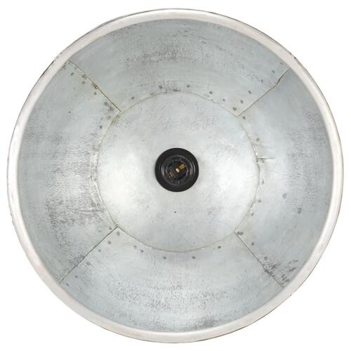 Industriel hængelampe 25 W rund 40 cm E27 sølvfarvet