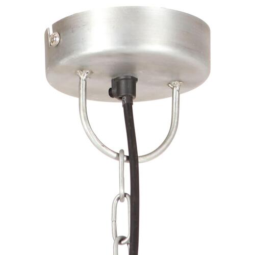 Industriel hængelampe 25 W rund 42 cm E27 sølvfarvet