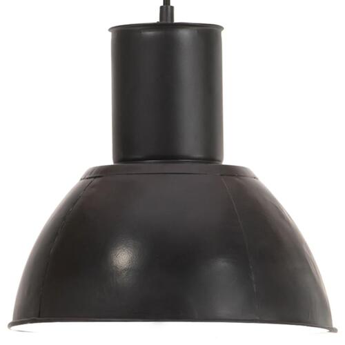 Hængelampe 25 W rund 28,5 cm E27 sort