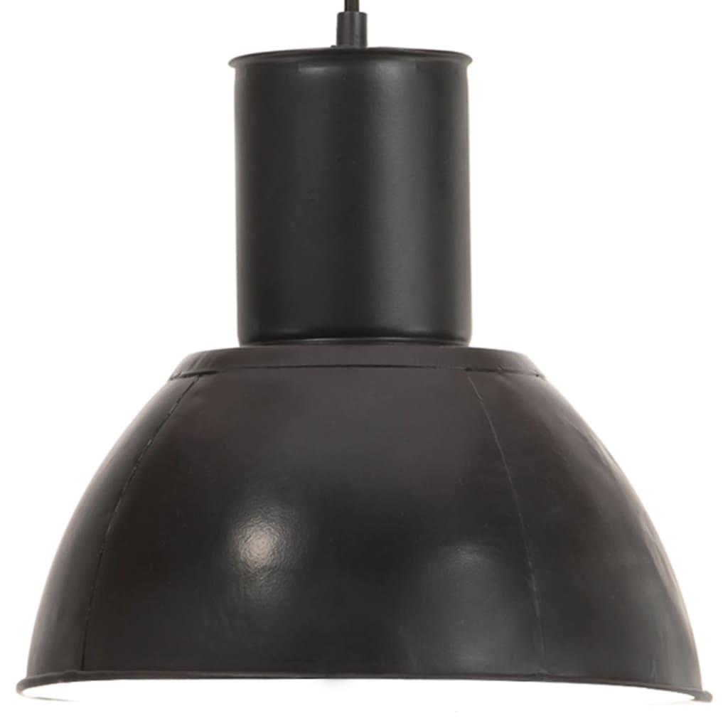 Hængelampe 25 W rund 28,5 cm E27 sort