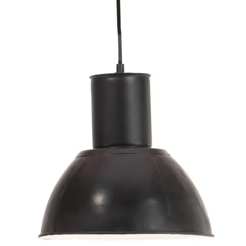 Hængelampe 25 W rund 28,5 cm E27 sort