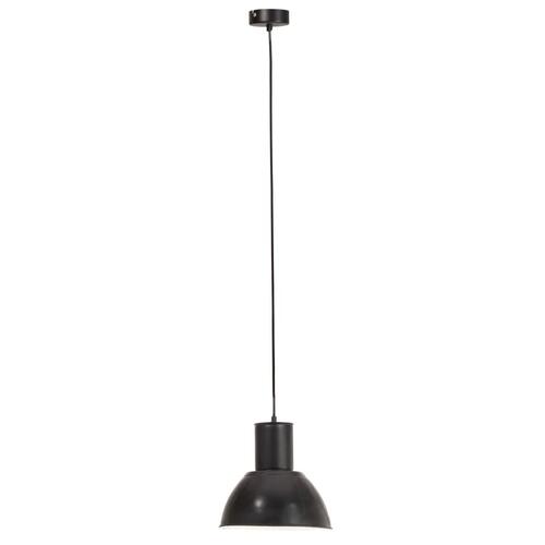 Hængelampe 25 W rund 28,5 cm E27 sort