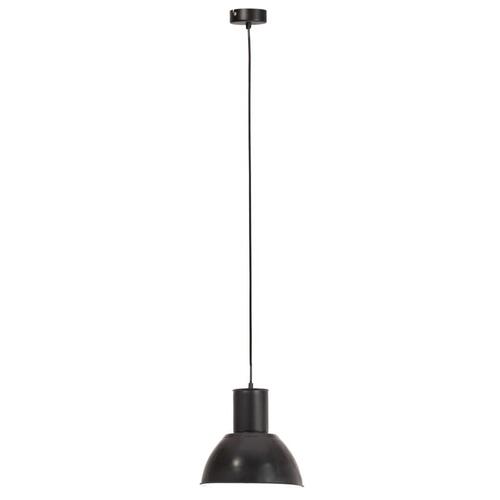 Hængelampe 25 W rund 28,5 cm E27 sort
