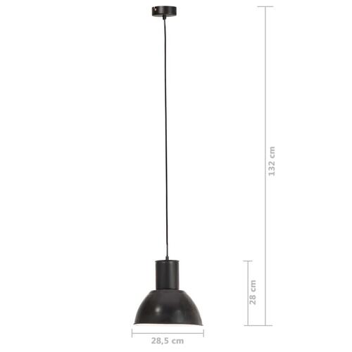 Hængelampe 25 W rund 28,5 cm E27 sort